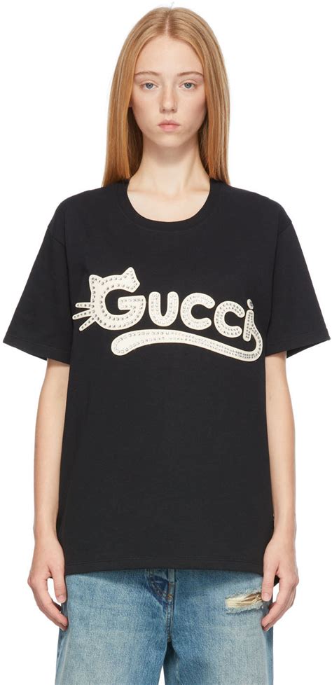 black gucci t shirt women& 39